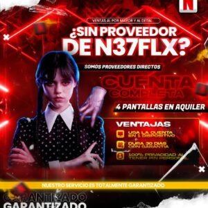 CUENTA COMPLETA NETFLIX ESTANDAR